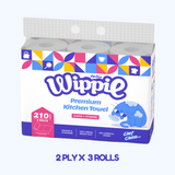 Wippie 2ply Premium Kitchen Towel Strong Absorbent - ( 1-Bag / 2-Bags / 3-Bags / 6-Bags / 12-Bags )