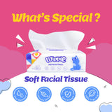 Wippie 3ply Premium Facial Tissue - Grande Premium Size ( 1-Bag / 2-Bags / 3-Bags / 6-Bags / 12-Bags )