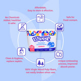 Wippie 2ply Premium Kitchen Towel Strong Absorbent - ( 1-Bag / 2-Bags / 3-Bags / 6-Bags / 12-Bags )